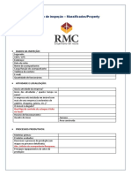 Relatório de inspeção de massificados