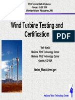 Wind Turbine Testing and Certification