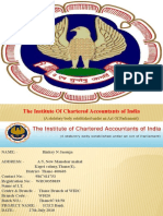 The Institute of Chartered Accountants of India: (A Statutory Body Established Under An Act of Parliament)