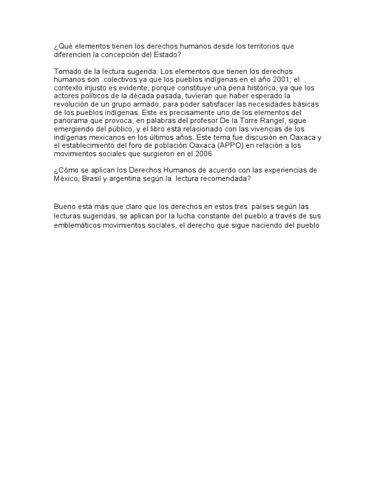 Elementos de los derechos humanos indígenas | PDF