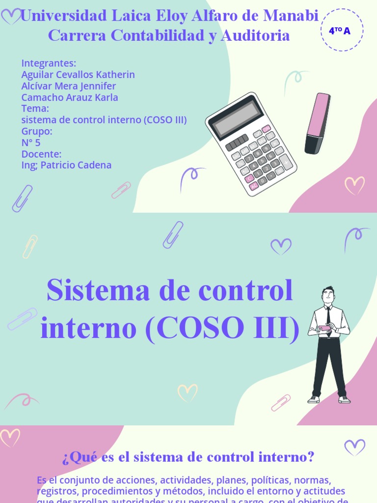 Sistema de Control Interno COSO III | PDF | Auditoría | Economias