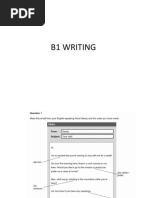 B1 Writing