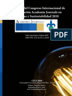 Memorias Academia Journals CICS Tuxpan 2018 - Tomo 00 - Portada e Índice
