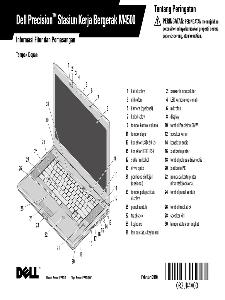 Precision-M4500 Setup Guide In-Id | PDF