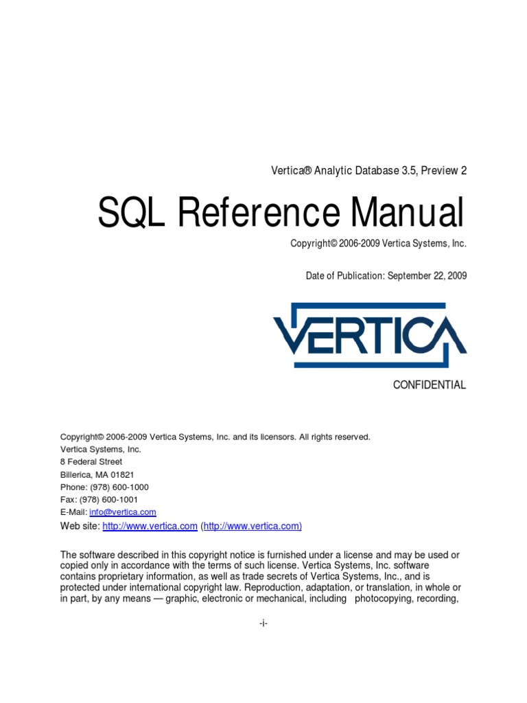 SQL Reference Manual | PDF | Copyright | Source Code