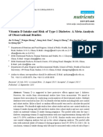 Nutrients: Vitamin D Intake and Risk of Type 1 Diabetes: A Meta-Analysis of Observational Studies