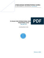 Federation Cynologique Internationale (Aisbl) : Fci Rules For International Herding Trials Traditional Style " "