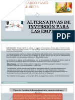 Semana 7 FLP Alternativas de Inversión para Las Empresas