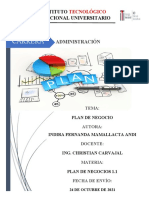 Indira Mamallacta - Plan de Negocio 1.1