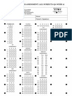 Answer Sheet For Assessment (All Subjects-Q3-Week 4) : Name