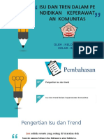 Kel 3 Isu Dan Tren Dalam Pendidikan Keperawatan Komunitas