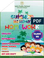 Final Summer Holiday Homework Class 7