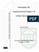 Managing Organ Impact of Global Operations
