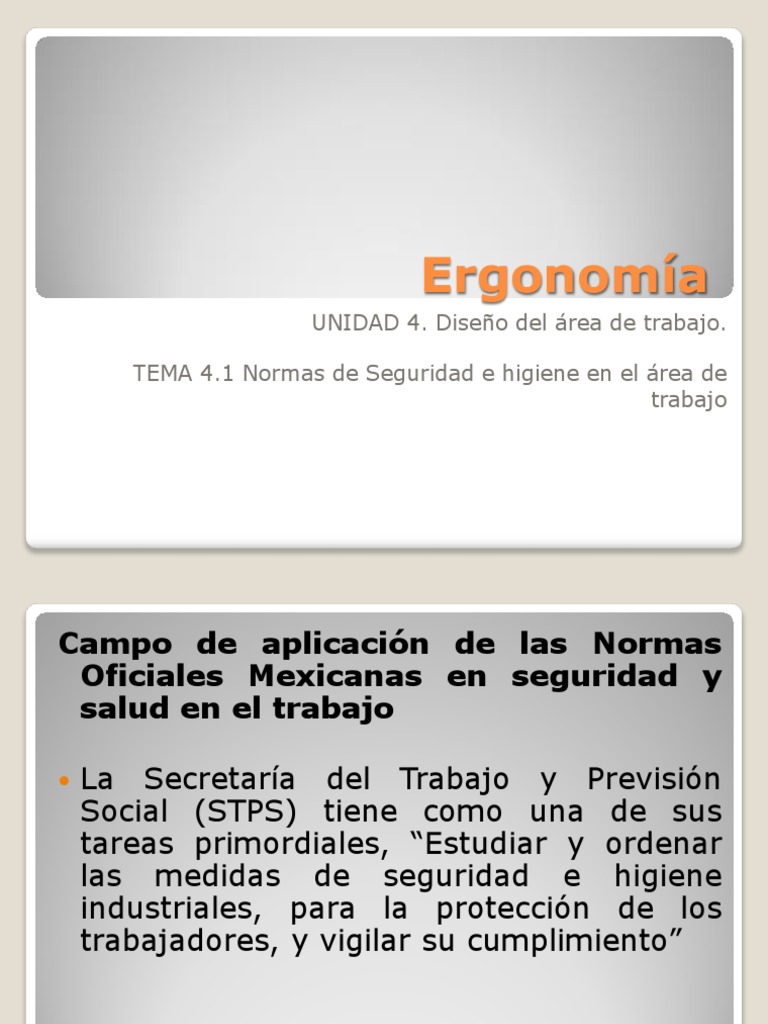 Normas de Seguridad e Higiene Laboral | PDF | Oxígeno | Seguridad y ...