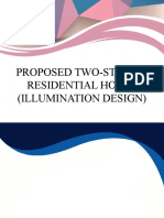 Proposed Two-Storey Residential House (Illumination Design)
