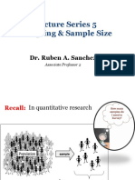 Sample Size and Sampling Technique