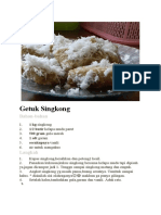 Resep Asli Getuk Singkong