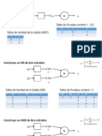 Construcción de funciones lógicas con perceptrones