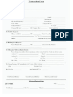 General Common Transaction Form