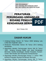 Peraturan Perundang-Undangan Bidang Pengujian Kendaraan Bermotor