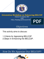 Orientation Workshop On BELCOP