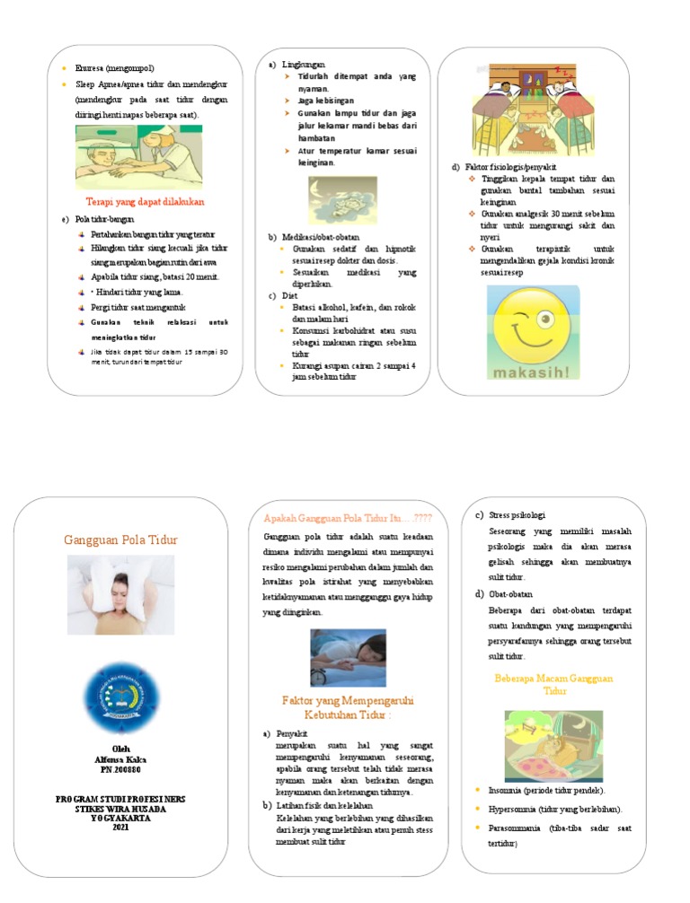 Leaflet Pola Tidur | PDF