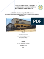 Situación Socio-Jurídica de Los Internos Del Establecimiento Penitenciario Santo Toribio de Mogrovejo de Tarapoto, Enero 2021