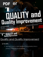 Chapter 1 Quality and Quality Improvement