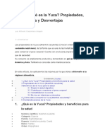 Yuca: propiedades, beneficios y cómo consumirla