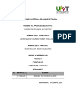 Unidad III. Investigación Amortiguadores