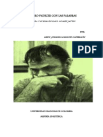 Prefiero Padecer Con Las Palabras: Locura Y Poesái en Raúl Gómez Jattin