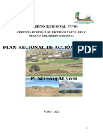 2014 Plan Regional de Accion Ambiental Puno 2014 Al 2021