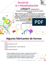 Taller de Hornos y Programacion Marianela Chacon