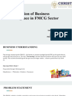 Application of Business Intelligence in FMCG Sector