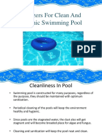 Sanitizers For Clean and Hygienic Swimming Pool