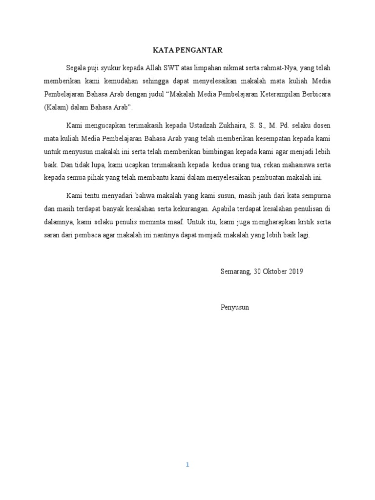 Kalam Bahasa Arab | PDF