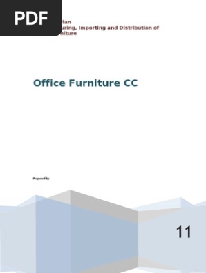Furniture Manufacturing Business Plan