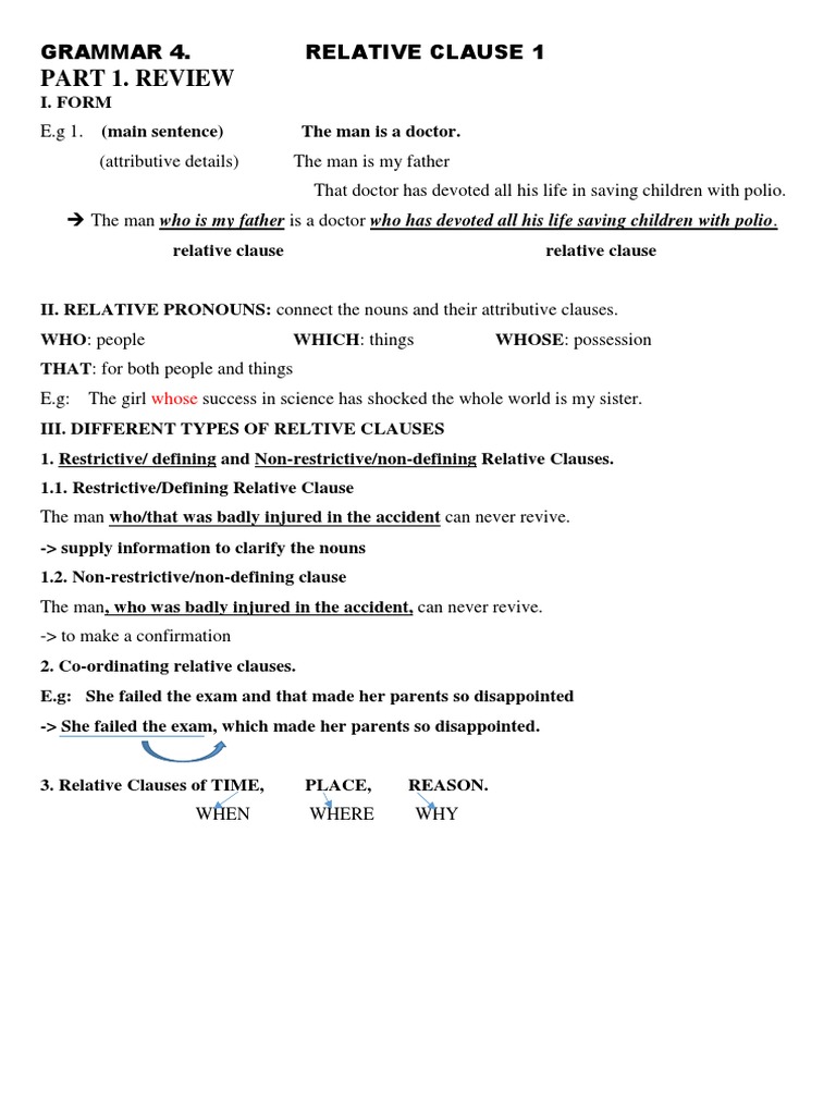 Understanding Relative Clauses | PDF | Syntax | Grammar