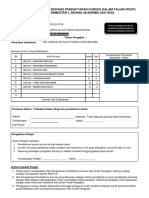 Borang Pendaftaran Kursus Dalam Talian (PKDT) Semester I, Sidang Akademik 2021/2022