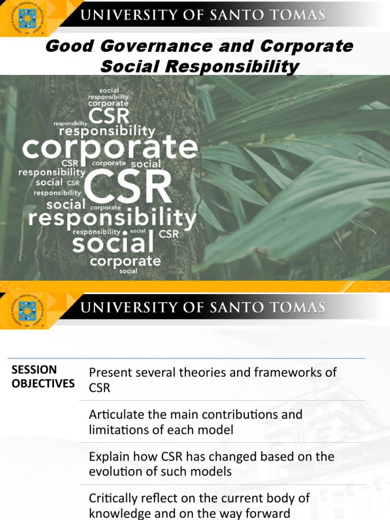 Good Governance and Corporate Social Responsibility | PDF | Corporate ...