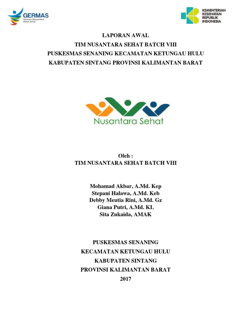 Laporan Awal Bulanan Nusantara Sehat | PDF