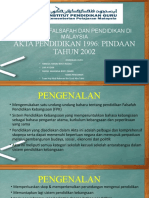 Akta Pendidikan 1996 Pindaann Tahun 2002