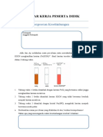 Lembar Kerja Peserta Didik: Pergeseran Kesetimbangan