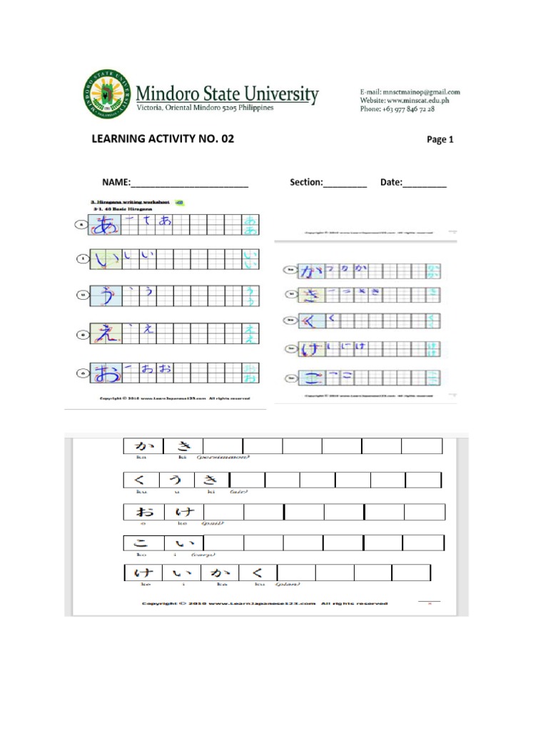 Japanese Activity | PDF