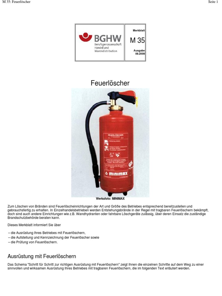 Feuerloscher Nach Asr