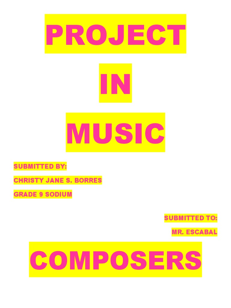 Project in Music | PDF | Social Science | Art