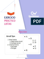 Ejercicio práctico de listas y resultados