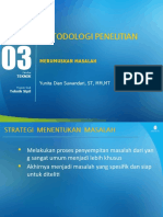 Metodologi Penelitian (TM3) - Merumuskan Masalah