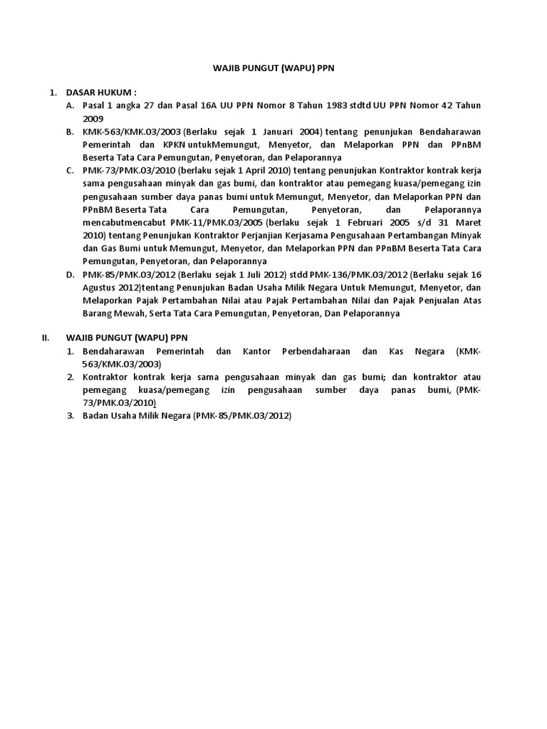 Wajib Pungut | PDF | Teknologi & Rekayasa