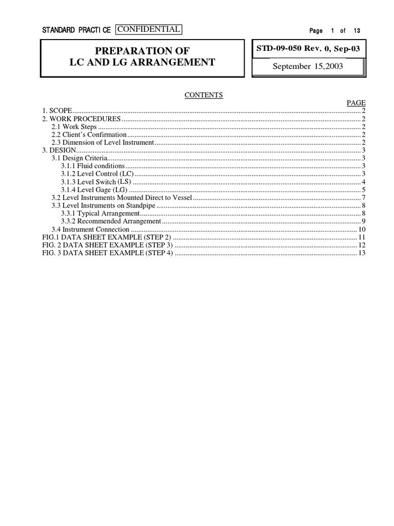 LC and LG Arrangement Guidelines | PDF | Pipe (Fluid Conveyance ...